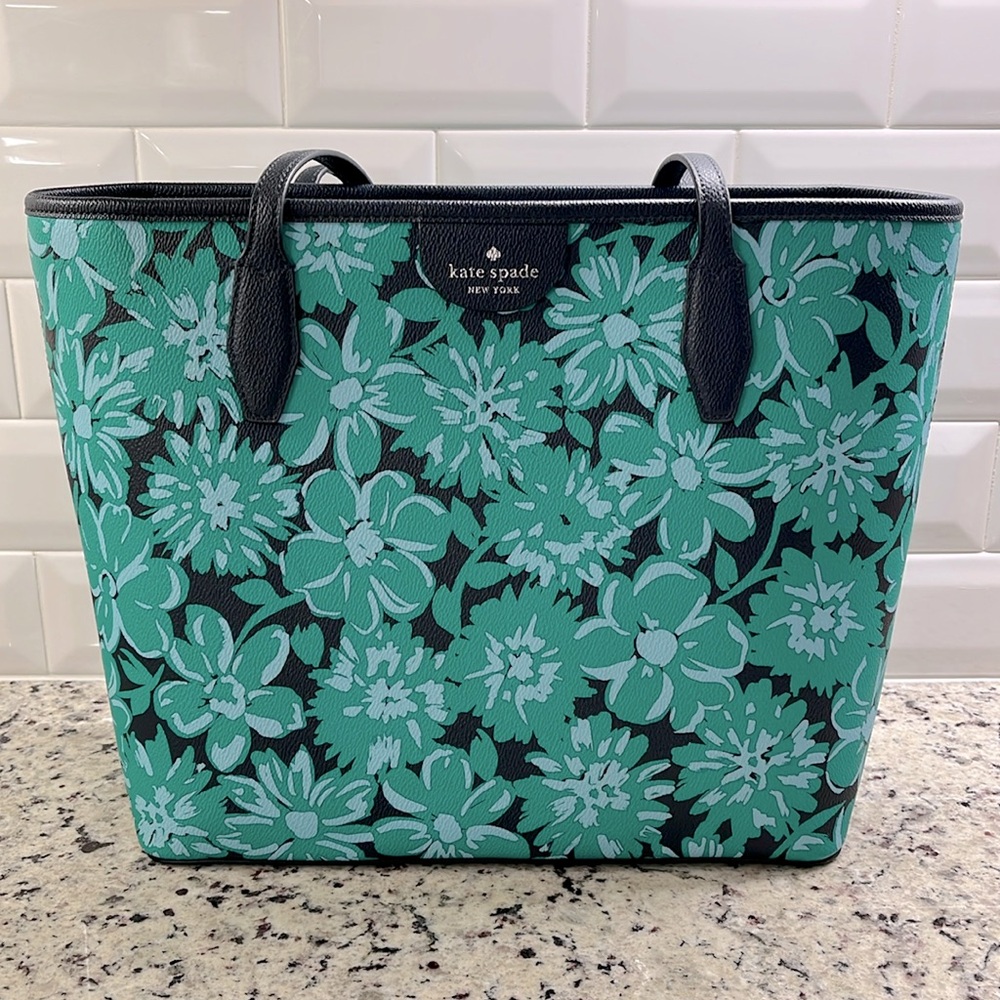 Kate Spade Tri-Color Floral Tote Limited Edition NWOT